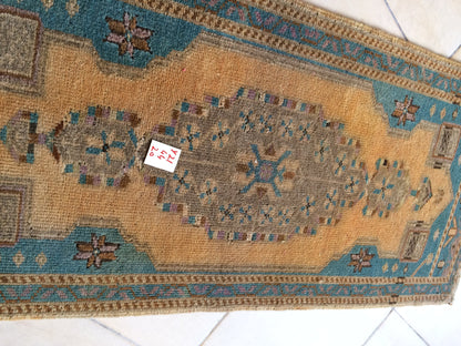 Turkish Rug, Oushak Rug, Rustic Oushak Rug, Wool Oushak Rug, Oushak Runner Rugs, Farmhouse Rug, Vintage Rug, Minimalist Rug, Hand Made Rug