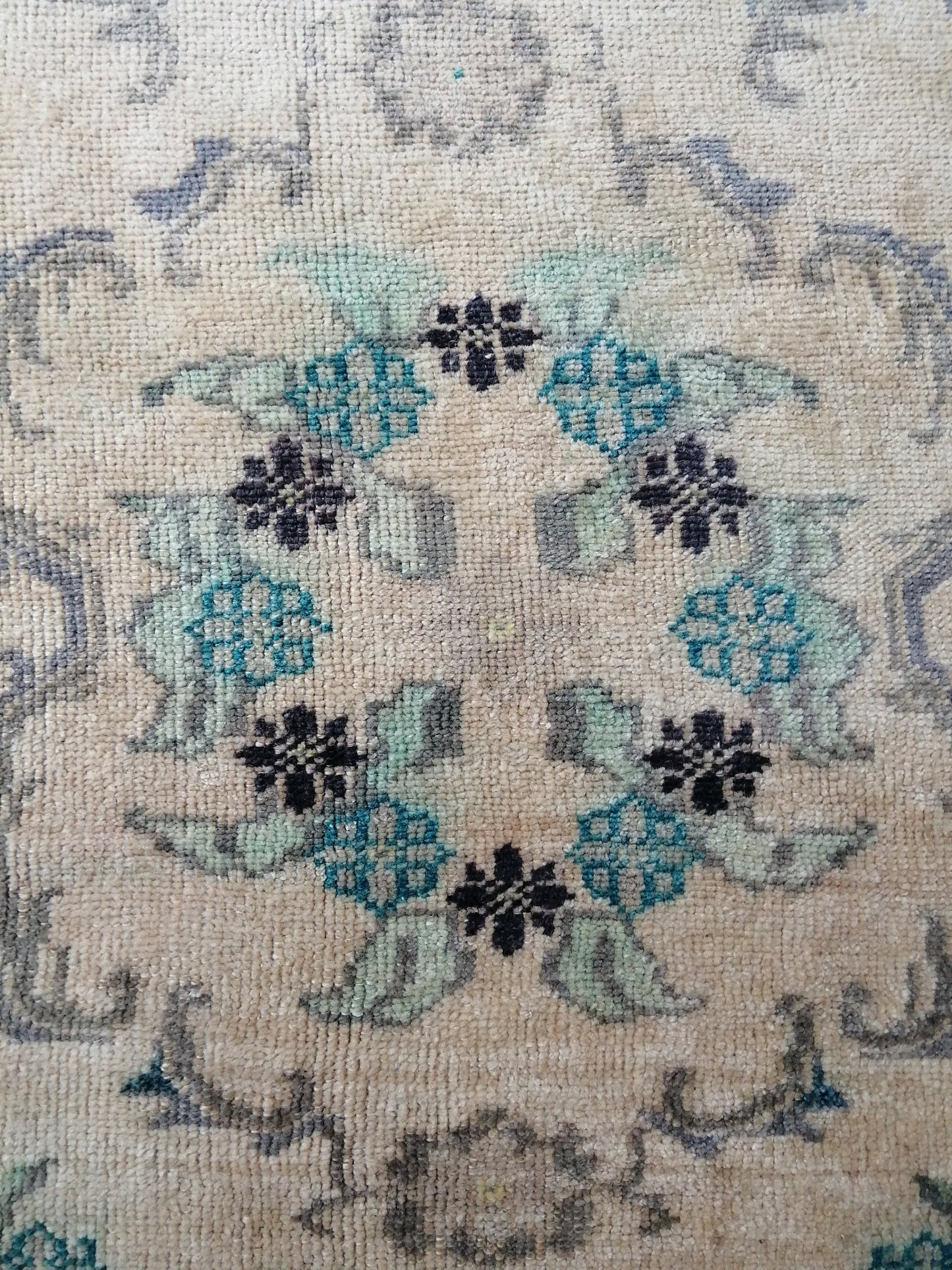 12.2 x 4.6 ft Oushak Runner Rug Turkish Runner Rug Vintage Runner Rug Hallway Runner Rug Kitchen Runner Rug Wool Runner Rug High Pile Rug