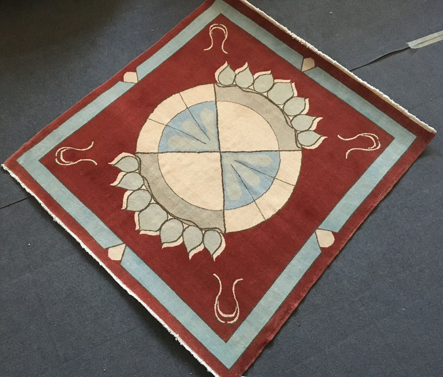 4x4 turkish handmade wool rugs, red inside doormat, vintage square bath mat, blue kitchen floor rug, mini hallway area square rug, bohem rug