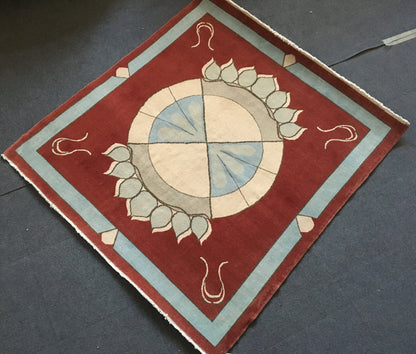 4x4 turkish handmade wool rugs, red inside doormat, vintage square bath mat, blue kitchen floor rug, mini hallway area square rug, bohem rug