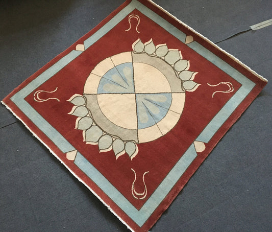 4x4 turkish handmade wool rugs, red inside doormat, vintage square bath mat, blue kitchen floor rug, mini hallway area square rug, bohem rug