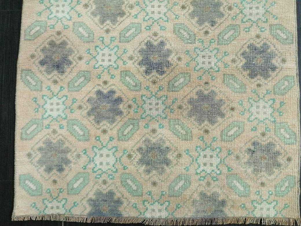 Vintage Turkish Runner Rug 2.6 x 6.2 Runner Rug Vintage Runner Rug Hallway Runner Rug Persian Kitchen Runner Rug Wool Oriental Runner Rug