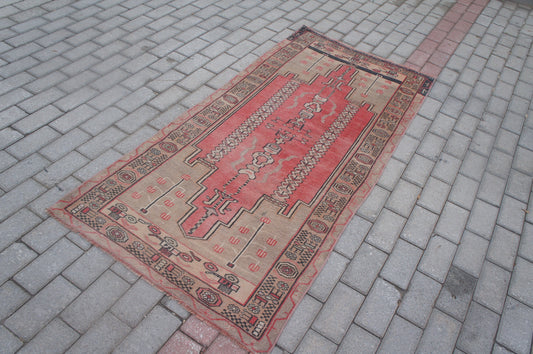 Rug, Eclectic Rug, Turkish Rugs, Oushak Rug,Bohemian Rug, Rug Runner, Rugs Runner, Turkish Rug , Farmhouse Rug, Vintage Rug, Hand Made Rug