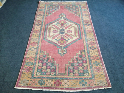 6.2 x 3.5 Rugs, Hand Made Rug, Oushak Rug, Rustic Rug, Boho Rug, Oriental Rug Runner, Turkish Rug, Farmhouse Rug, Vintage Rug, Wool rug