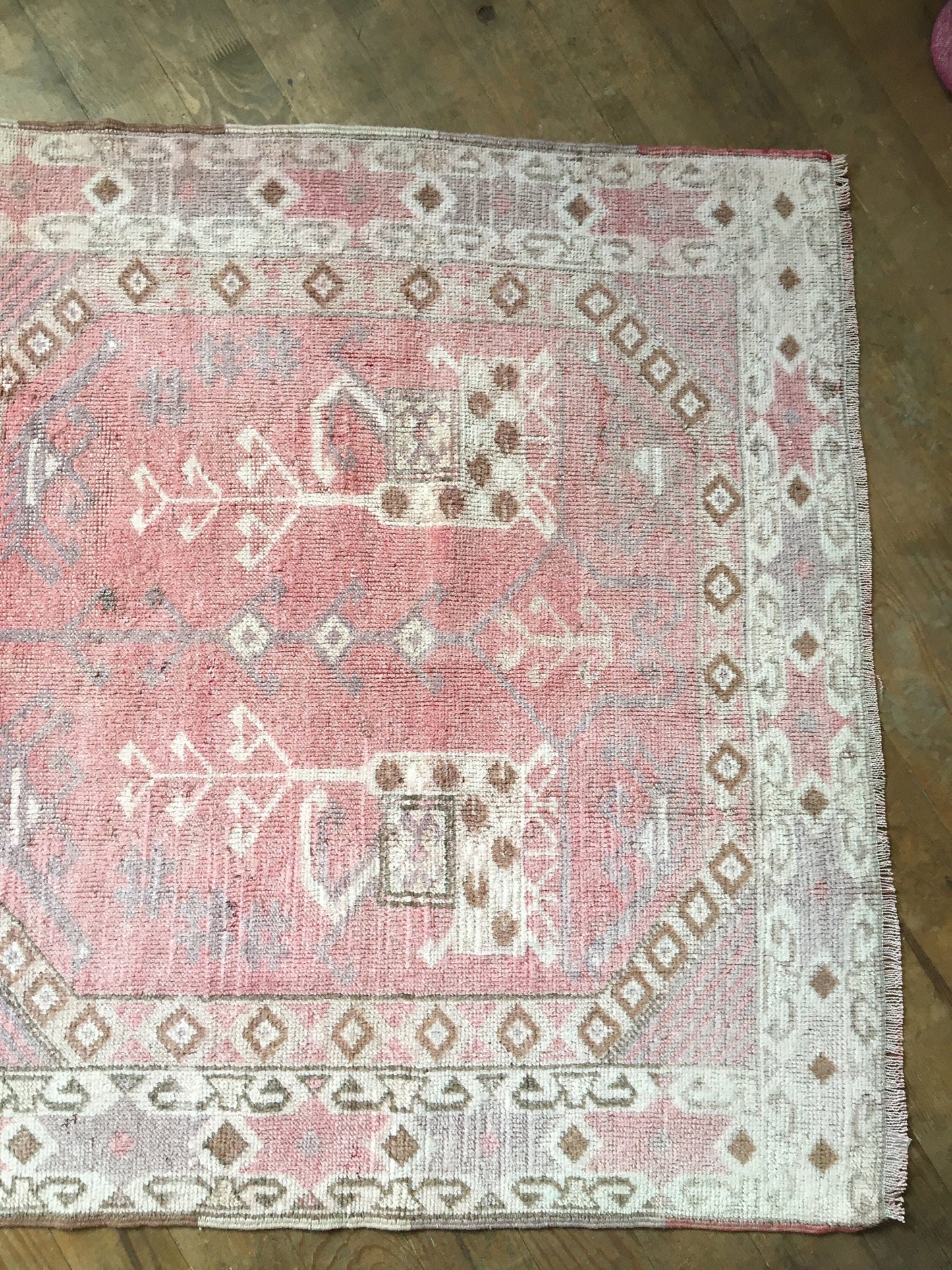 3x5 feet turkish handmade rug, vintage large rug,kitchen wide rug, living room rug, bohemian rug, oushak turkish wool rug, hallway mini rug