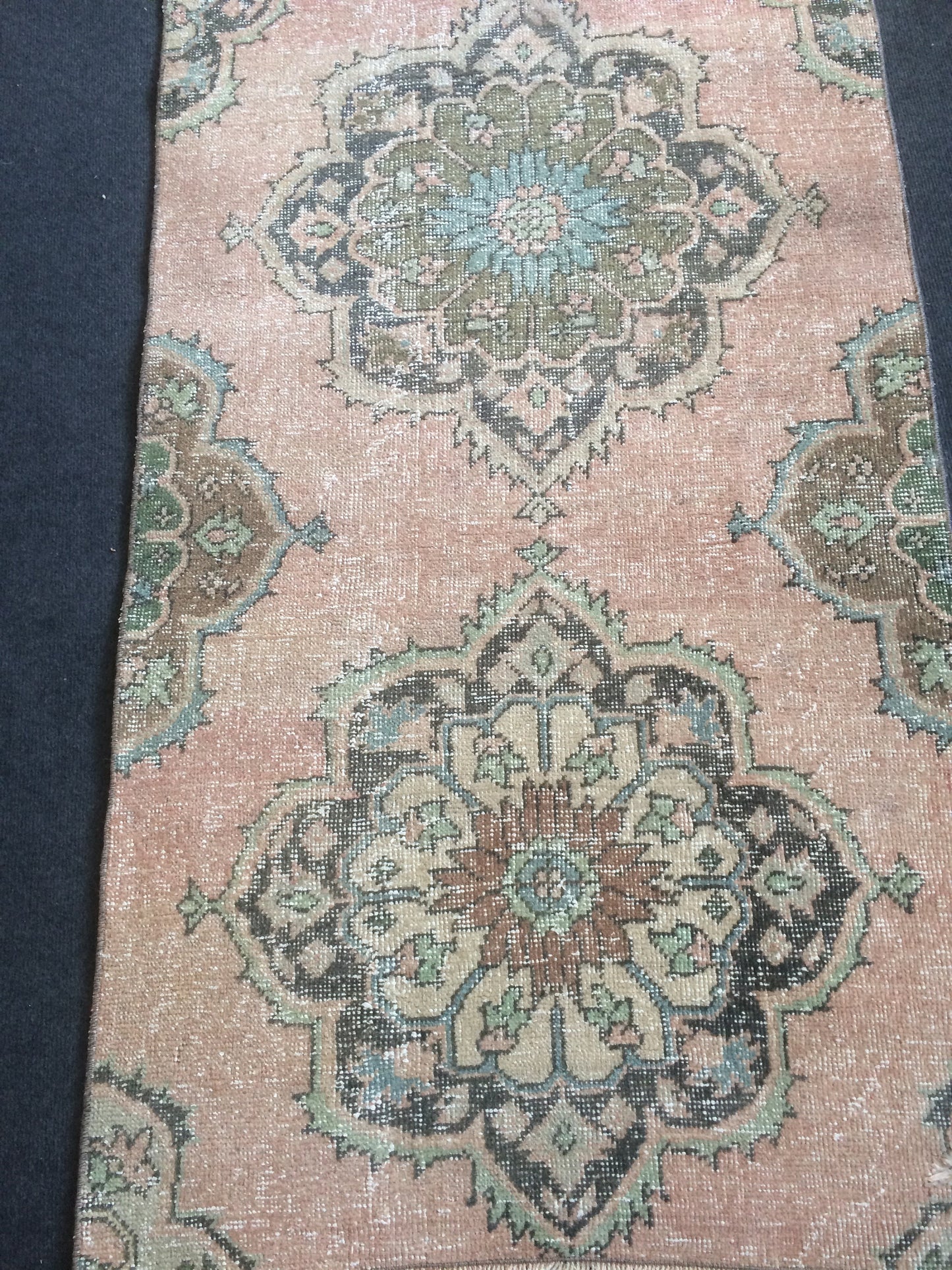 11.3 X 2.7 Oushak Runner Rug  Vintage Runner Rug Turkish Runner Rug Hallway Runner Rug Kitchen Runner Rug Wool Runner Rug Wool Oushak Rug