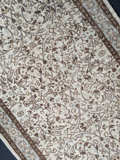 Vintage Rug, Vintage Turkish Rug, Living Room Rug, Oushak Rug,Handmade Rug, Hand Knotted Rug, Farmhouse Muted Rug, Wool Rugs