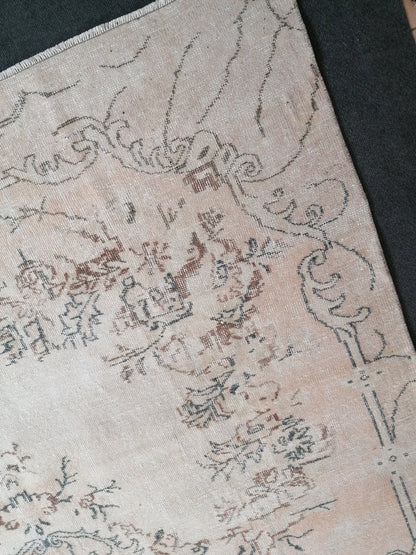 10.2 x 6.5 Oushak rug - large turkish oushak rug, vintage rug - vintage hand made rug, kitchen rug