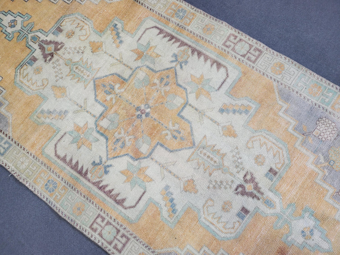 Vintage Rug, Handmade 4 x 8.4 Rug, Oushak Rug, Turkish Rug, Persian Rug, Vintage Rug, Wool rug, Oriental Rug