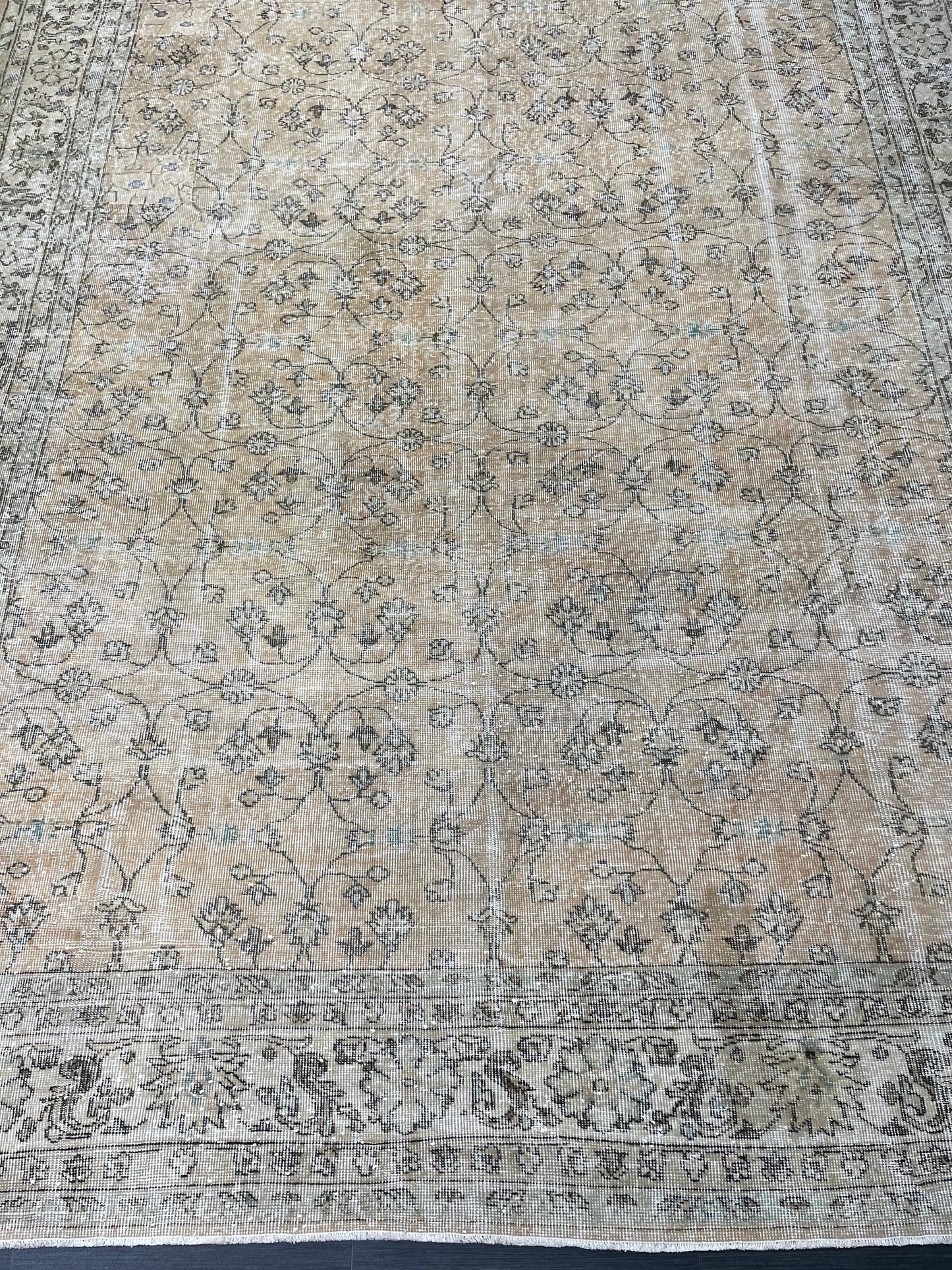 Large Vintage RUG 8.8 x 12.6 TURKISH Oushak Rug Distressed Persian Rug Wool Hand Knotted Rug 9x13 Handmade Rug Vintage ANATOLIA Rug