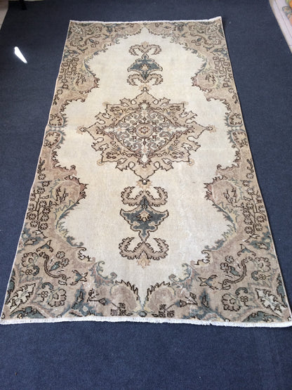 Oushak Rug Vintage Turkish  Rug,Wool Rug Turkish Rug Antique Rug Rug,Handmade Oriental Rug,Persian Rug