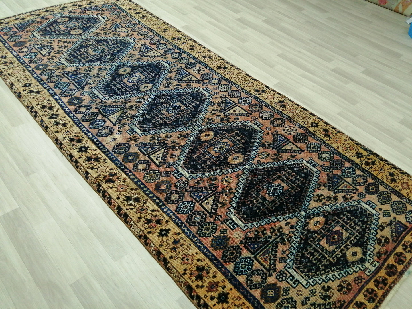 5 x 11.5 Kurdish Runner Rugs, Hand Made Rug Oushak Rug, Rustic Rug Persian Rug, Rug Runner Turkish Rug Hand Knotted Vintage Rug, Wool rug