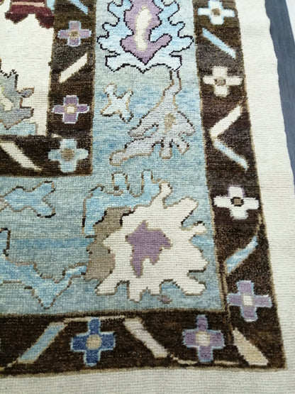 11.8 x 9.5 Large OUSHAK RUG, Wool TURKISH Oushak Rug, Vintage Oushak  Rug, Rug, Wool Oushak Rug Hand Made Rugs, Made In Turkey 9x12