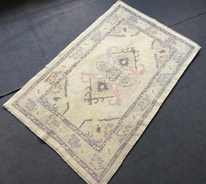 3x5 feet handmade new turkish rug, vintage destroyed dark blue wool kitchen medium size rug, bedroom area nautral rug, oushak laundry rugs