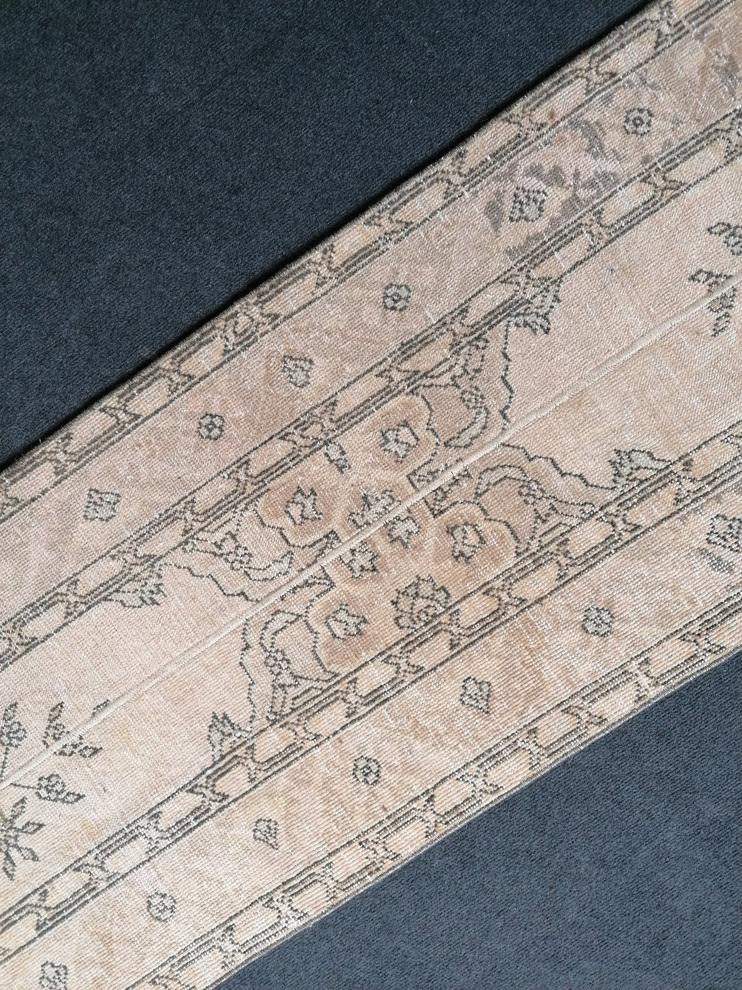 2 x 12.7 runner rug, patchwork runner rug, turkish runner rug, vintage runner rug,