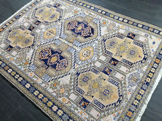 Soumak Rug 5.9 x 4.4 Silk Rug Vintage Rug Oriental Flatwoven Rug  Turkish  Rug, Bohemian Rug Oushak Rug