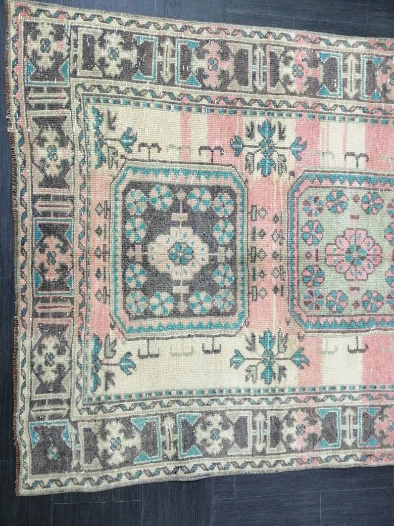 Extra Long OUSHAK Runner Very Long TURKISH Runner Rug 4.4 x 19.5 Vintage Runner Rug Vintage XL Oriental Runner Rug Staircase Runner rug