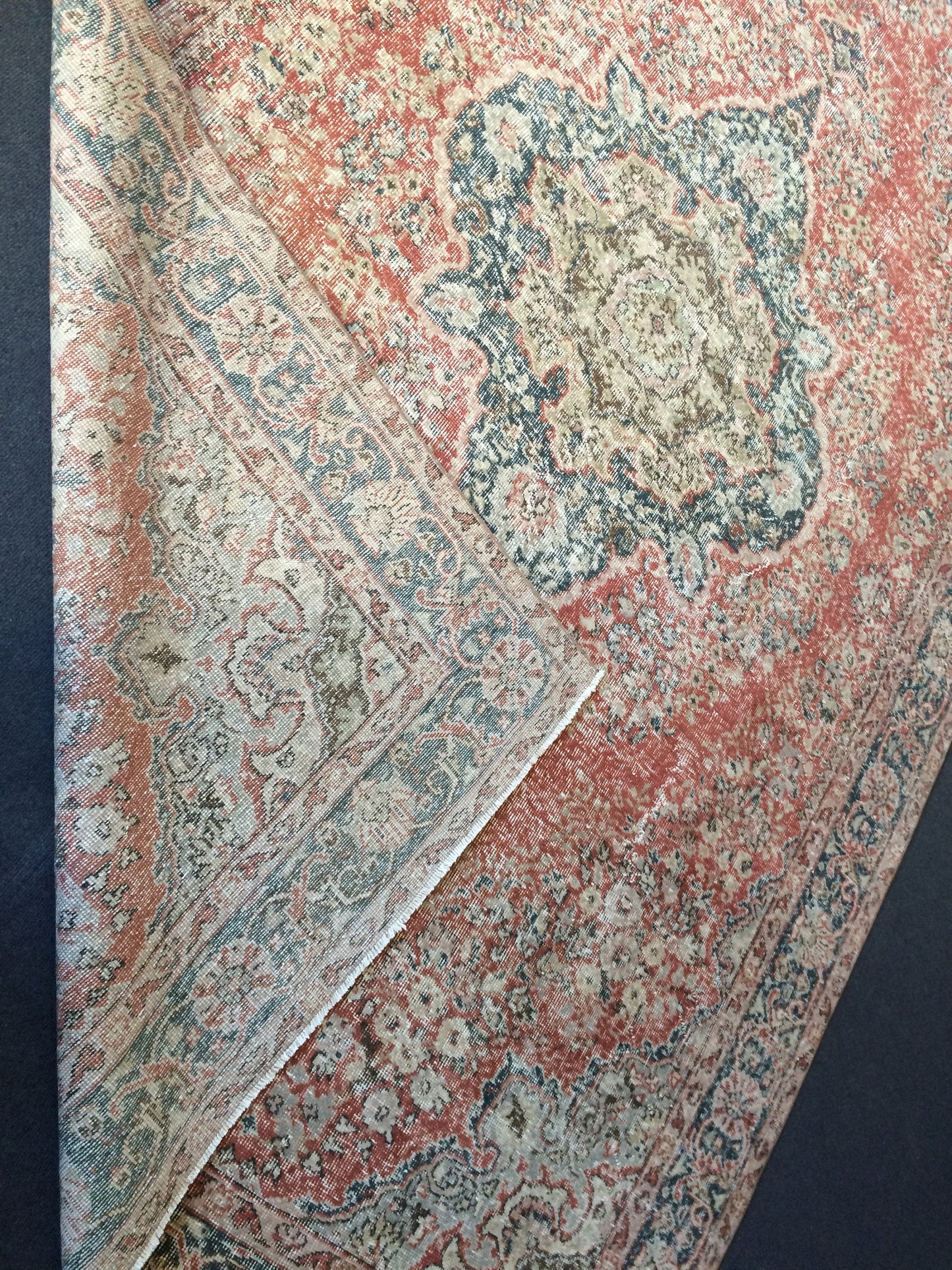 10 x 6.7 Large Area Oushak Rug Vintage Rug Turkish Rug