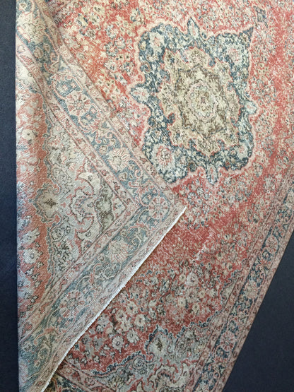 10 x 6.7 Large Area Oushak Rug Vintage Rug Turkish Rug