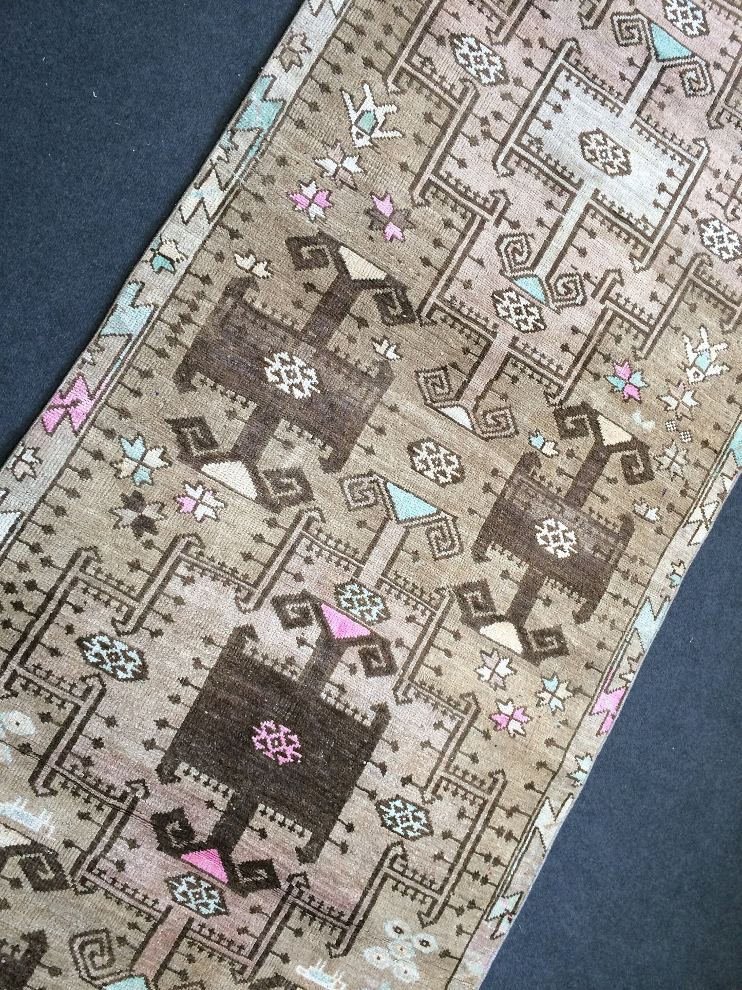 12.3 X 3.10 Oushak Runner Rug Turkish Runner Rug Vintage Runner Rug Hallway Runner Rug Kitchen Runner Rug Wool Runner Rug Wool Oushak Rug