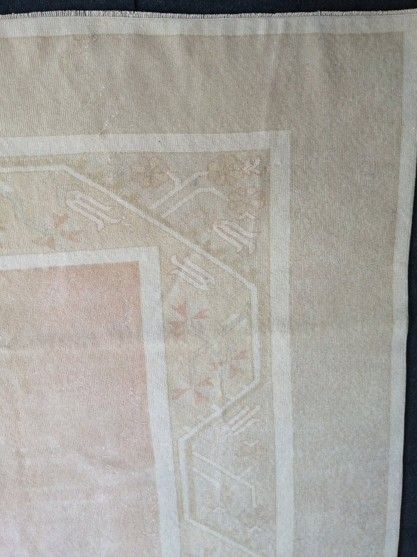 Soft Colors Turkish Rug Muted Oushak Rug 6.3 x 9.3 Rug Muted Wool Oushak Rug, Oushak Runner Rug, Faded Hand Made Rug  Oriental Rug