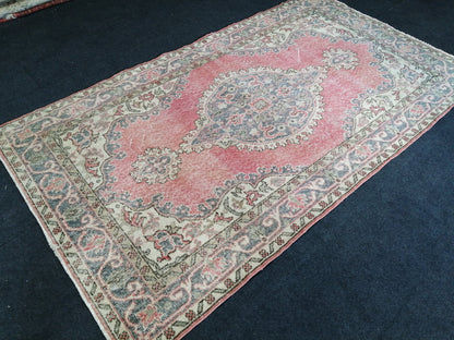 OUSHAK RUG TURKISH Oushak Rug Vintage Oushak Runner Rug Vintage Runner Rug Wool Oushak Rug Hand Made Rugs Vintage Turkish Rug