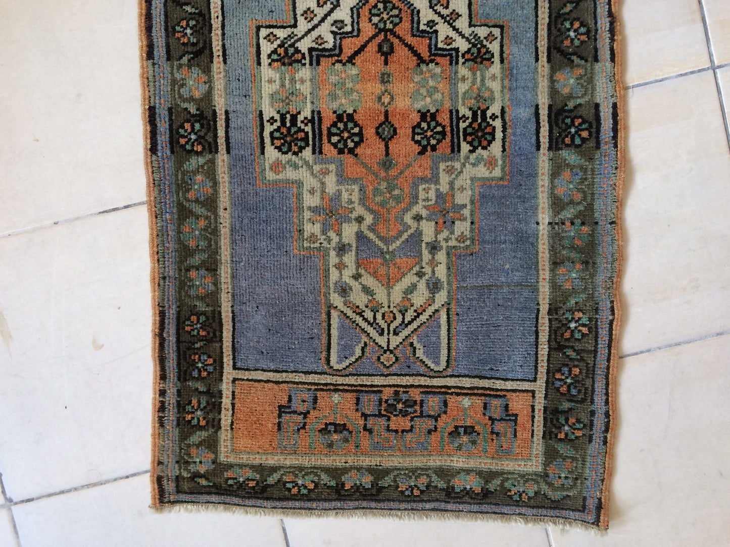 Vintage Turkish Oushak  Rug, Bohemian Rug, Living Room Rug,Oushak Rug,Hand Made Small Area Rug Wool Oushak Rug