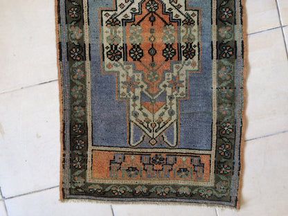 Vintage Turkish Oushak  Rug, Bohemian Rug, Living Room Rug,Oushak Rug,Hand Made Small Area Rug Wool Oushak Rug