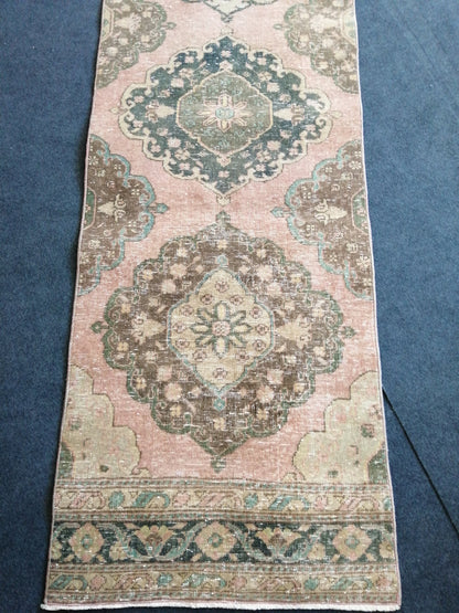11.10 x 2.5 Oushak Runner Rug Turkish Runner Rug Vintage Runner Rug Hallway Runner Rug Kitchen Runner Rug Wool Runner Rug Wool Oushak Rug