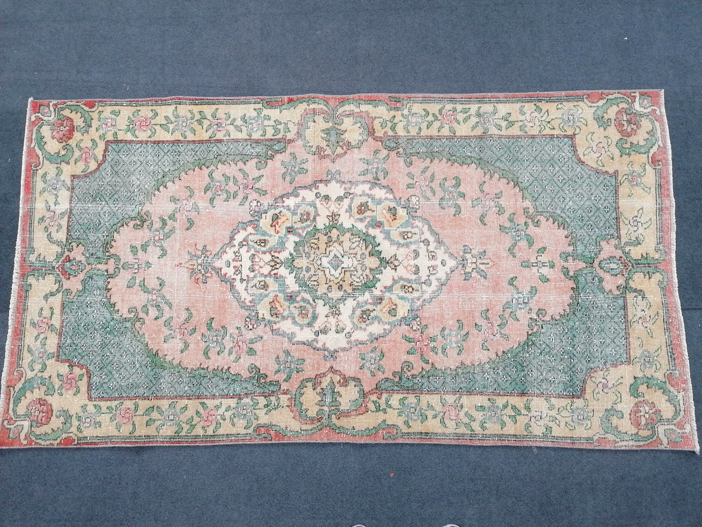 Turkish hand made rugs vintage turkish rugs oushak rug vintage oushak rug, wool rug