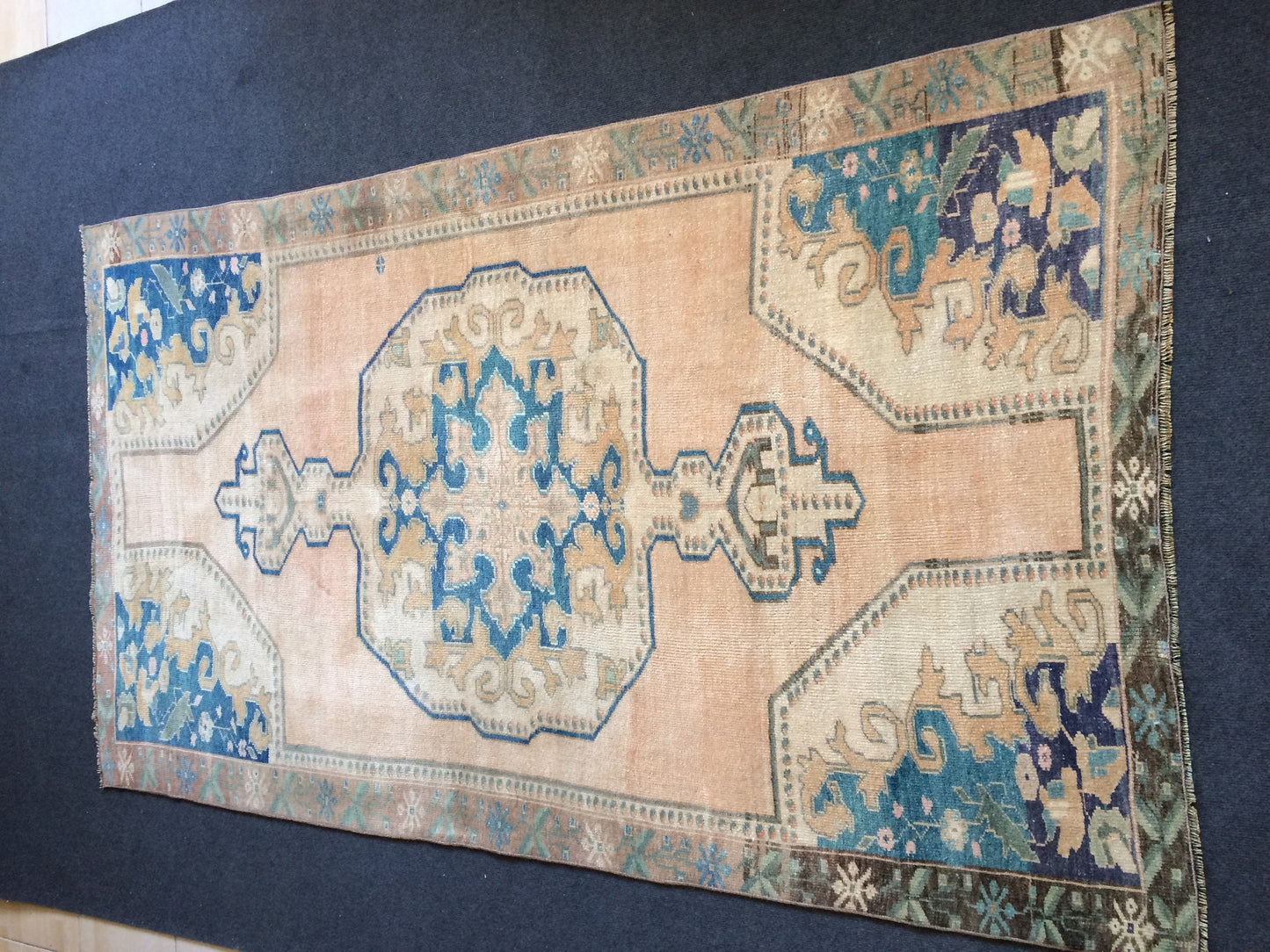 OUSHAK RUG TURKISH Oushak Rug Vintage Rug Turkish Rugs Wool Oushak Rug Hand Made Rugs Vintage Turkish Rug