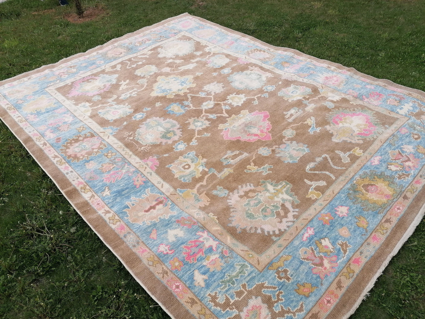 9.2 x 12.2 Large turkish oushak rug - new oushak rug, large living room rug hand knotted rug