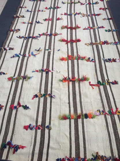 Turkish Flat Woven Runner Oushak Kilim Rugs Nomad Kilim Rug Boho Rug SHAGGY RUG Gypsy Rug Bohemian Rug Neutral Colors Flatwoven Rug Wool