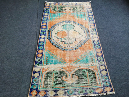 4.10 X 2.6 Mini Oushak Rug Small Area Rug Turkish Rug Oushak Rug Hand Made Rug Wool Vintage Rug