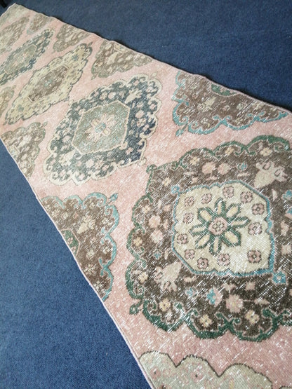 11.10 x 2.5 Oushak Runner Rug Turkish Runner Rug Vintage Runner Rug Hallway Runner Rug Kitchen Runner Rug Wool Runner Rug Wool Oushak Rug