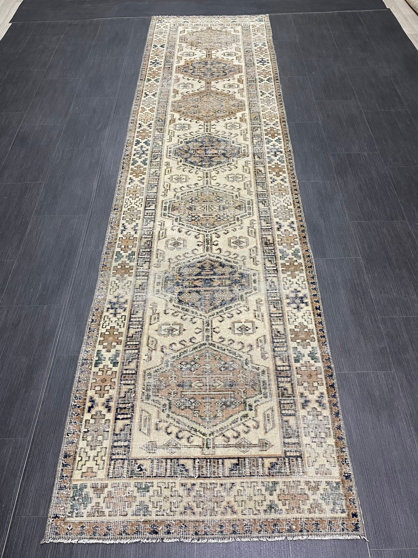 Vintage Persian Runner 2.8 x 11 Rug Antique Runner Rug Handmade Runner Staircase Runner Distressed Runner Wool Runner Rug Oriental Runner