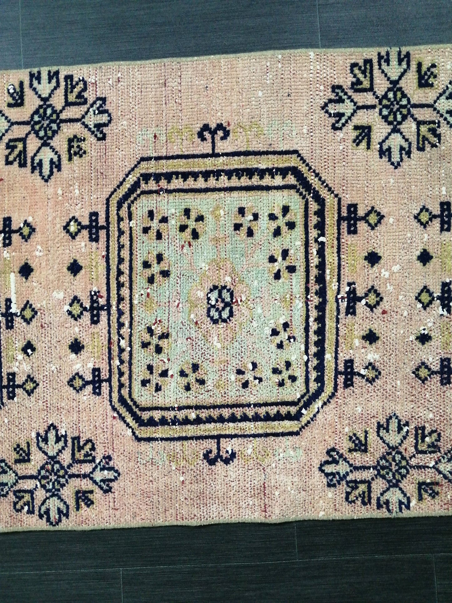 Distressed Turkish Runner Rug 10.3 X 2.4 Vintage Runner Rug Hallway Runner Rug Kitchen Runner Rug Wool Runner Rug Wool Oushak Rug