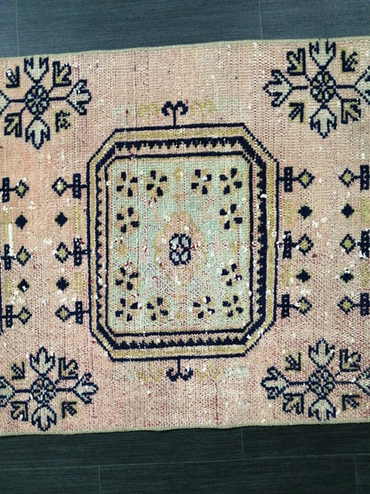 Distressed Turkish Runner Rug 10.3 X 2.4 Vintage Runner Rug Hallway Runner Rug Kitchen Runner Rug Wool Runner Rug Wool Oushak Rug