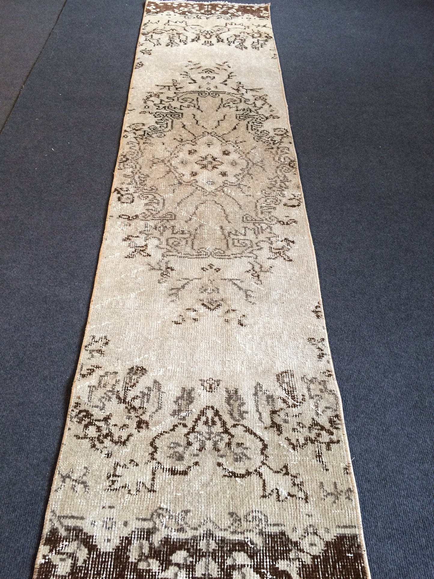Vintage Rug Runner Turkish Runner  Rug, Boho Runner Rug, Living Room Rug,Oushak Rug Runner Vintage Flooring Hallway Long Run