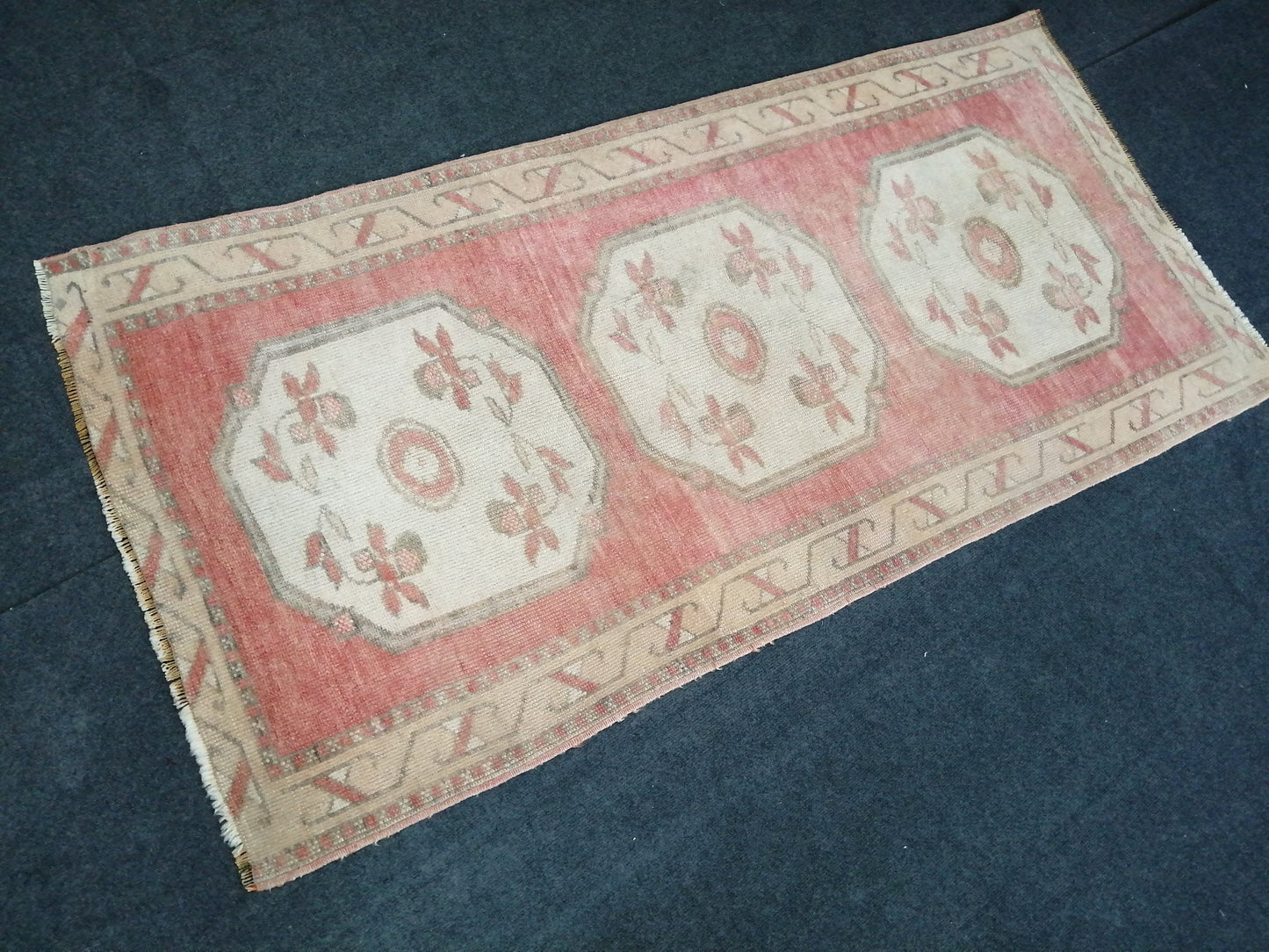 6x3 Oushak Runner Rug Turkish Runner Rug Vintage Runner Rug Hallway Runner Rug Kitchen Runner Rug Wool 3x6 Rug Wool Oushak Rug