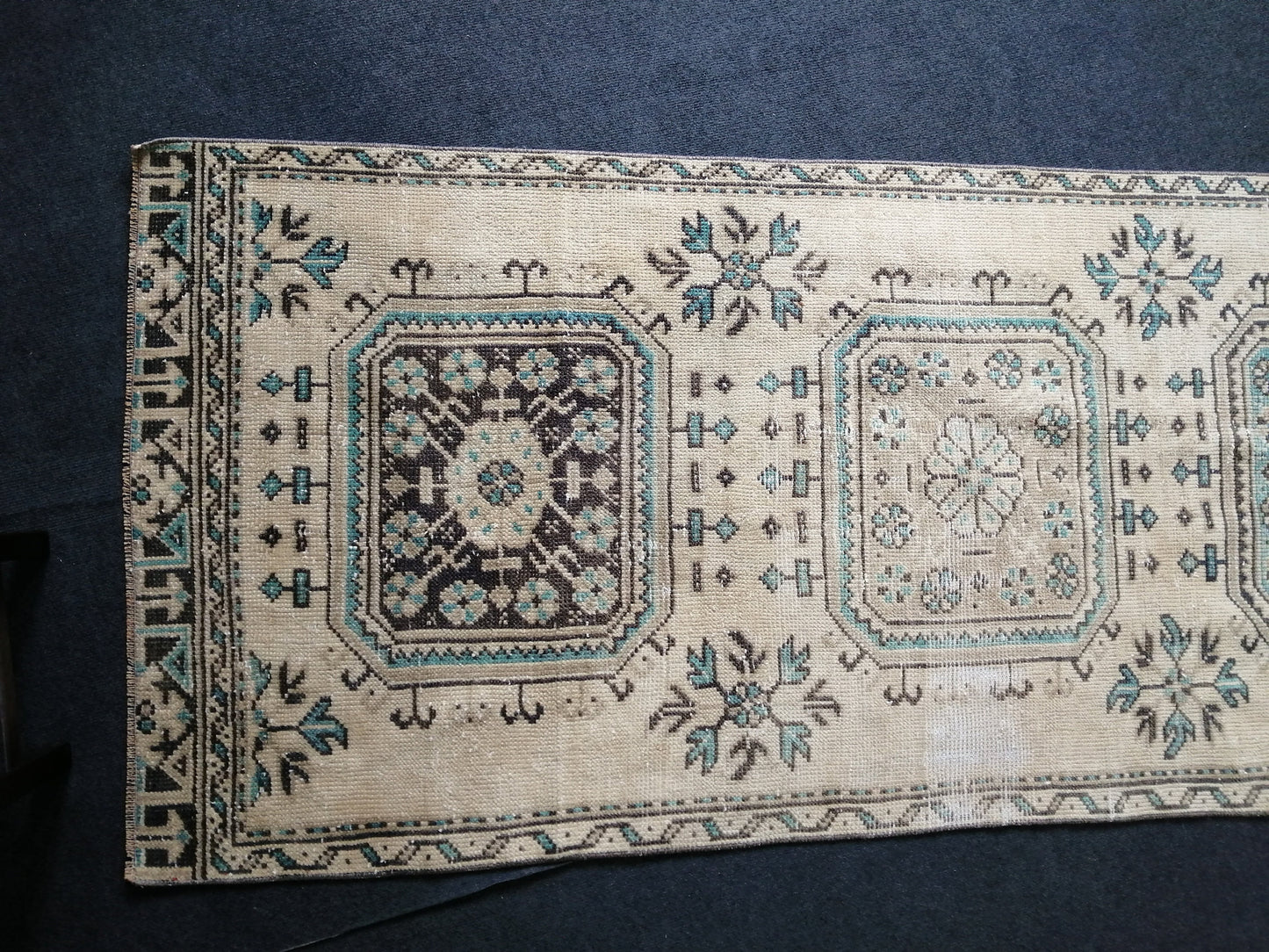 10.8 x 3 Oushak Runner Rug Turkish Runner Rug Vintage Runner Rug Hallway Runner Rug Kitchen Runner Rug Wool Runner Rug Wool Oushak Rug