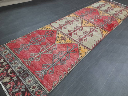 Oushak Runner Rug 3x11 Turkish Runner Rug Vintage Runner Rug Hallway Runner Rug Kitchen Runner Rug Wool Runner Rug Wool Oushak Rug Nomad Rug