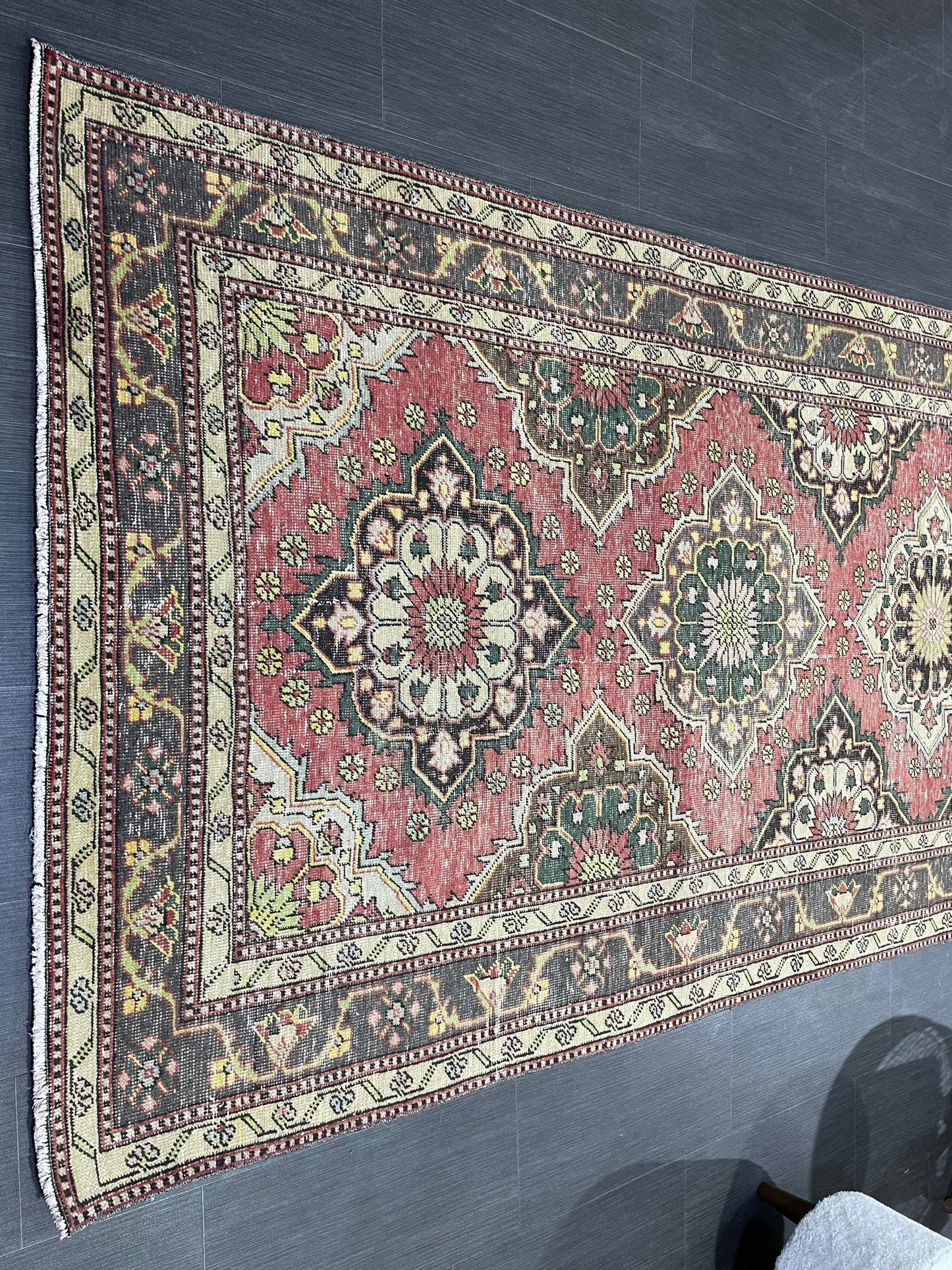 Turkish Runner Rug, Turkish Runner 4.7 x 12.3 Rug, Vintage Runner Rug, Hallway Runner Rug Kitchen Runner Rug, Wool Runner Rug Persian Rug