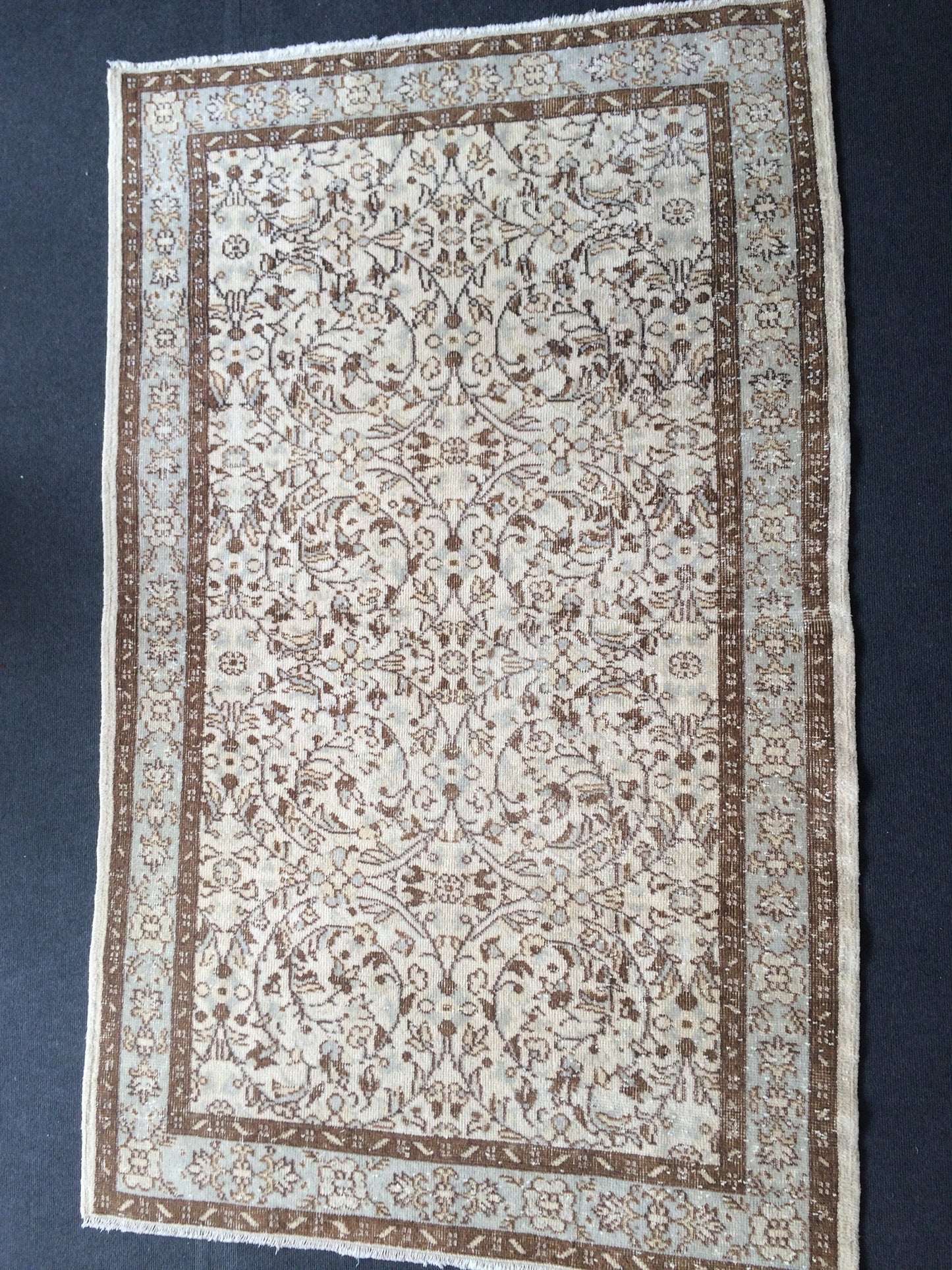 Vintage Rug, Vintage Turkish Rug, Living Room Rug, Oushak Rug,Handmade Rug, Hand Knotted Rug, Farmhouse Muted Rug, Wool Rugs