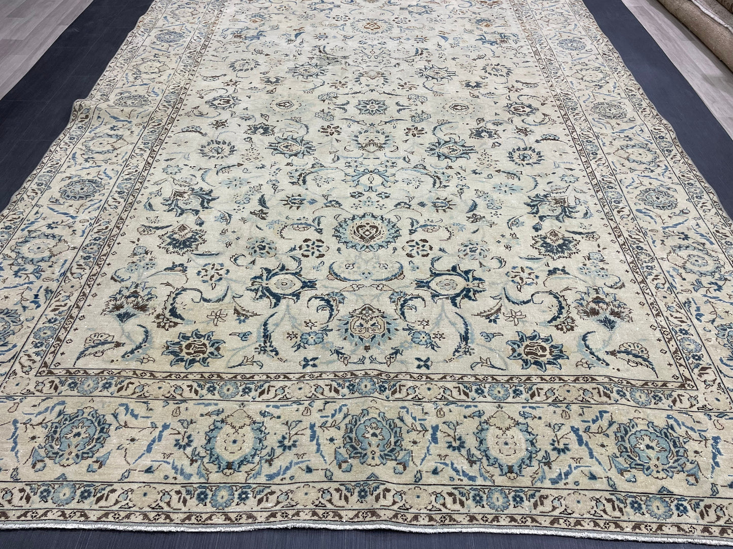 Large Persian RUG 7.6 x 11 Handmade Rug Vintage Turkish Rug Vintage Rug Muted Wool Oushak Rug Hand Made Rugs Art Rug