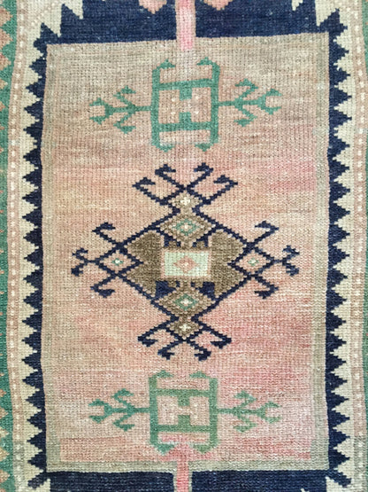 2x3 feet muted bedroom small rug, pink mini turkish bathroom rug, handmade kitchen small rug,anatolian bath mat,mini vintage living room rug