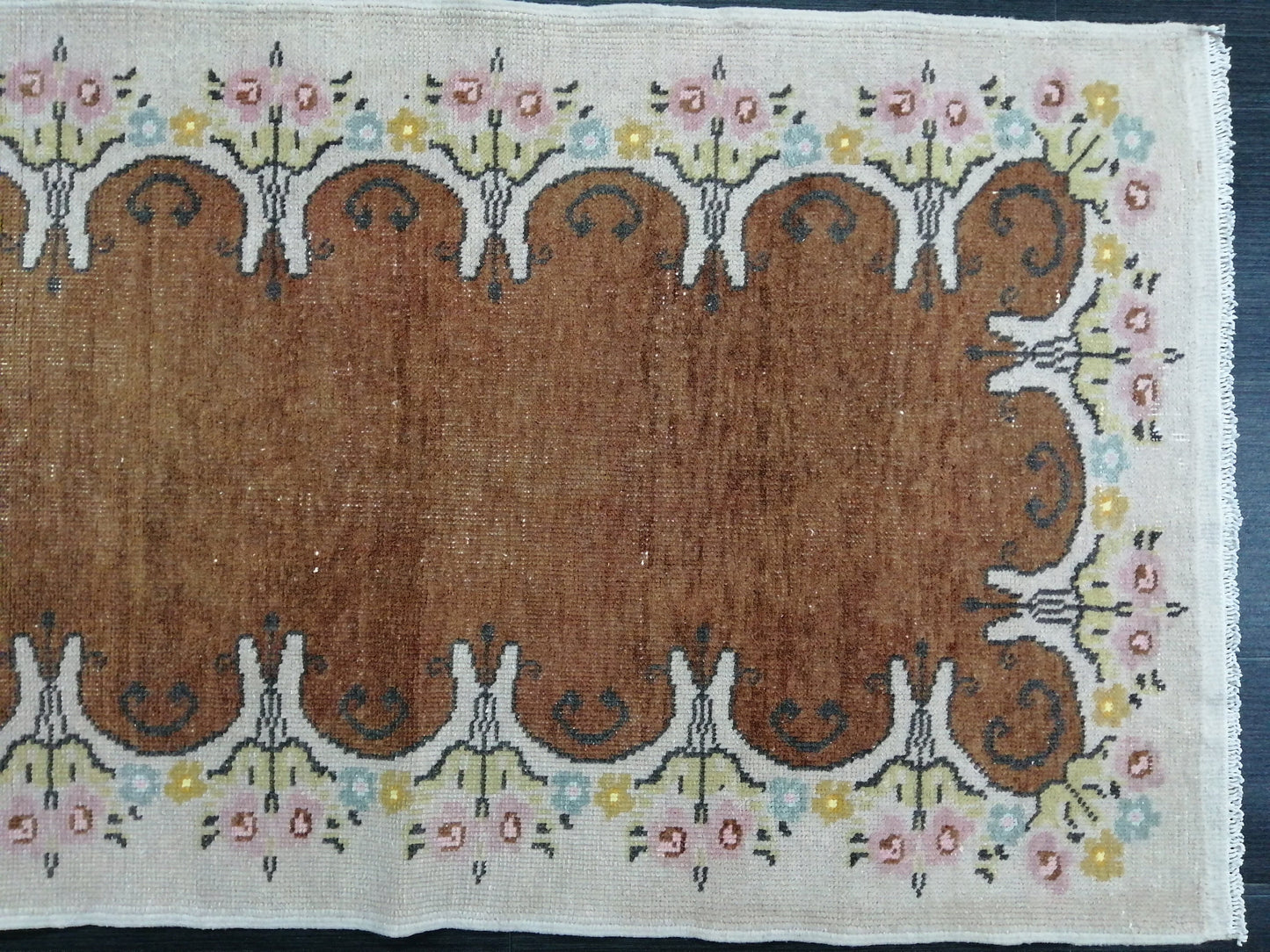 Oushak Runner Rug 2.6 x 10.5 Turkish Runner Rug Vintage Runner Rug Hallway Runner Rug Kitchen Runner Rug Antique Runner Oriental Runner Rug