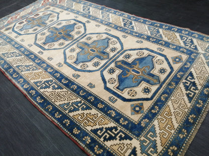 OUSHAK RUG 4.6 x 8.7 Vintage  Rug Vintage Runner Rug Wool Oushak Rug Hand Made Rugs Vintage Turkish Rug