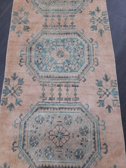 Extra Long Turkish Runner Rug Long Vintage Runner Rug 2.6 x 21.2 Vintage Distresse Runner Extra Long Oriental Runner Muted XL Antique Runner
