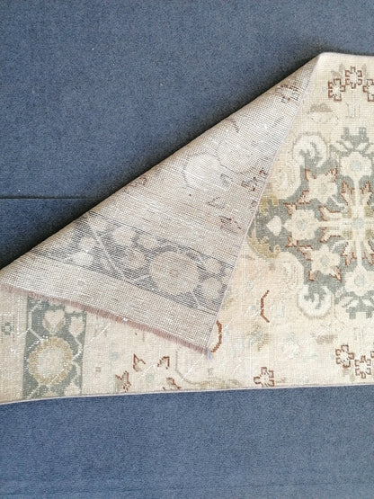 13'6x2'7 turkish runner rug,runner rug,vintage oushak runner rug,kitchen runner rug,hallway runner rug,vintage runner rug,oushak runner rug